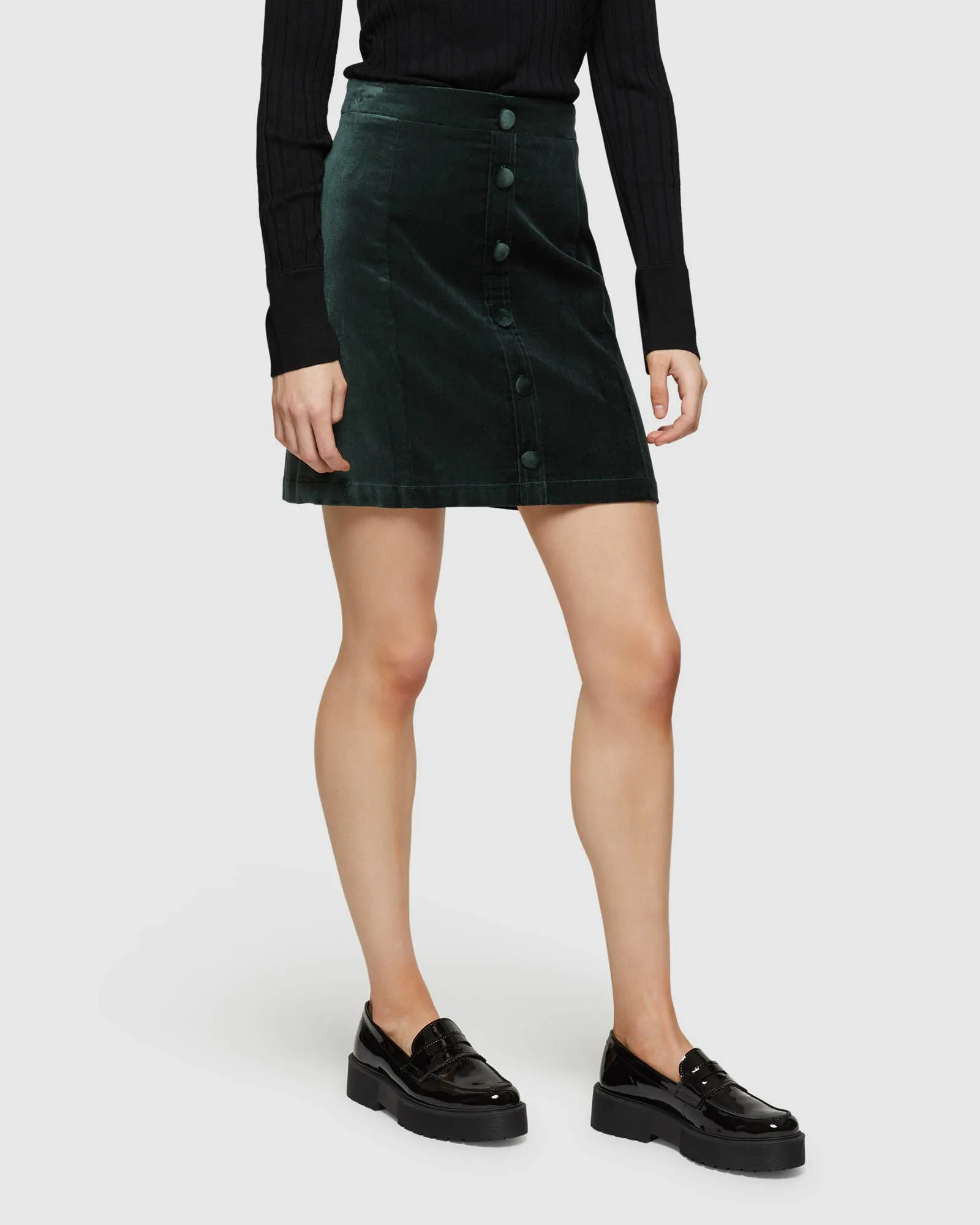 Anya Velvet Mini Skirt sold by Oxford Shop product image thumbnail 4