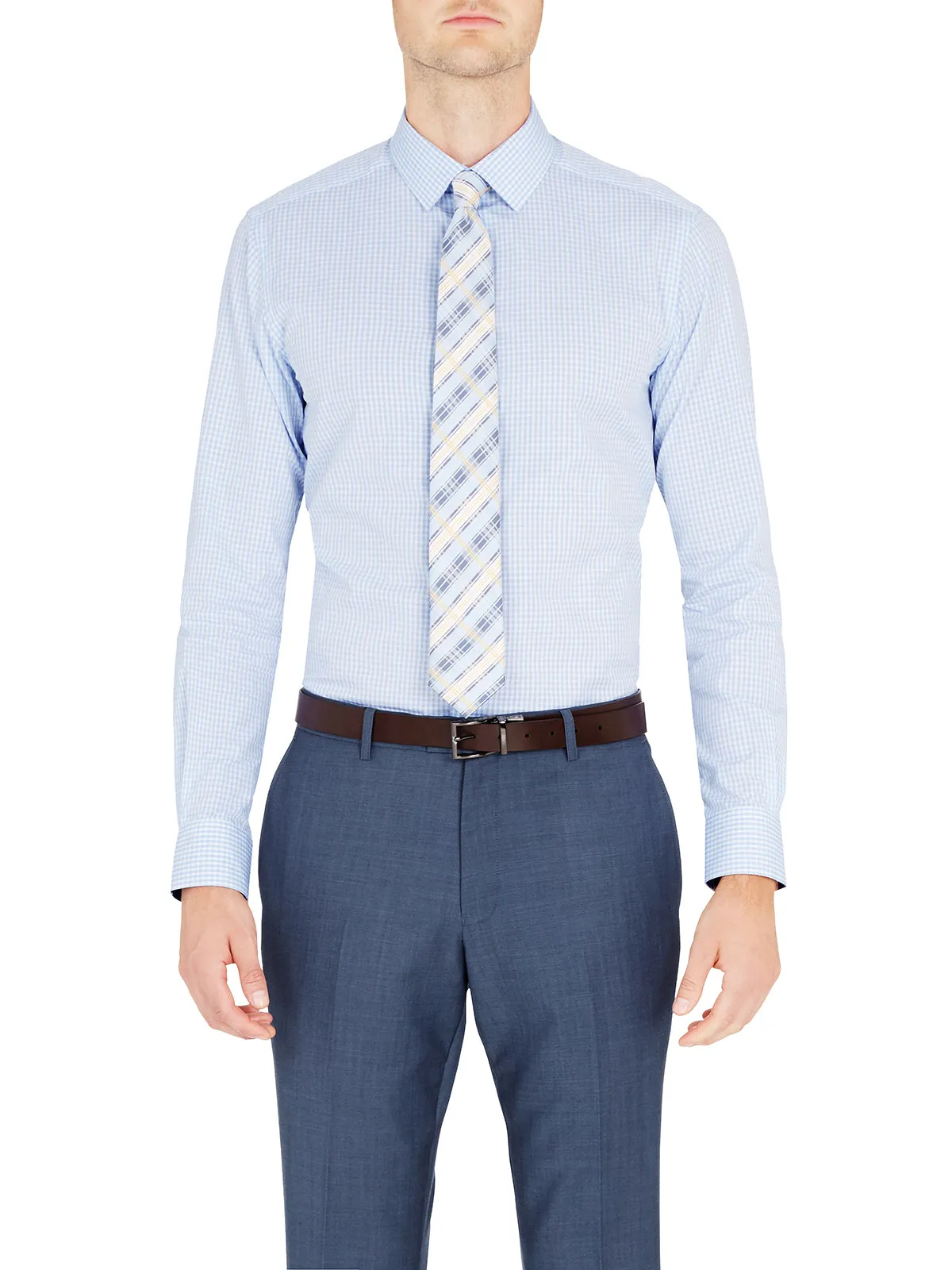 Beckton Dobby Check Shirt sold by Oxford Shop product image thumbnail 3