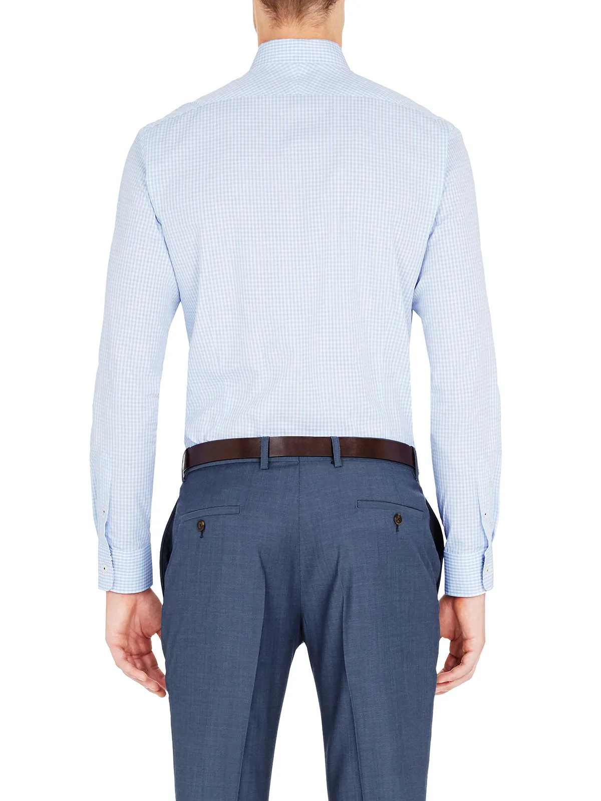 Beckton Dobby Check Shirt sold by Oxford Shop product image thumbnail 5