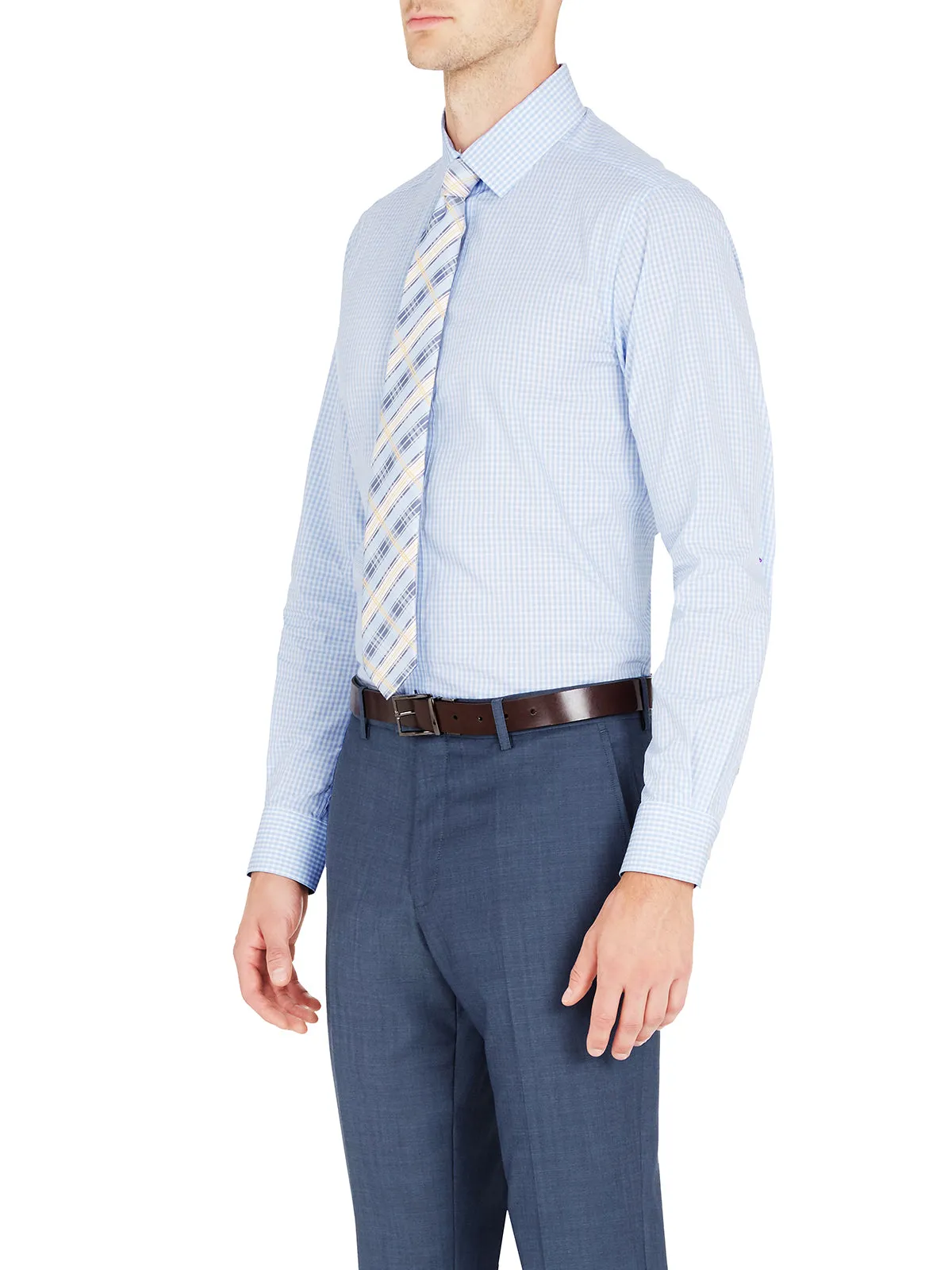 Beckton Dobby Check Shirt sold by Oxford Shop product image thumbnail 4