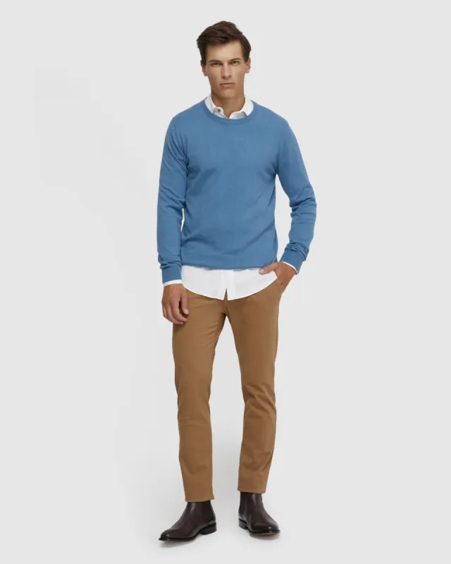 Crew Neck Cotton Cashmere Knit sold by Oxford Shop