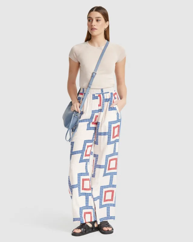 Chantel Wide Leg Pants Side Tape sold by Oxford Shop