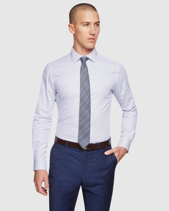 Beckton Dobby Striped Shirt sold by Oxford Shop