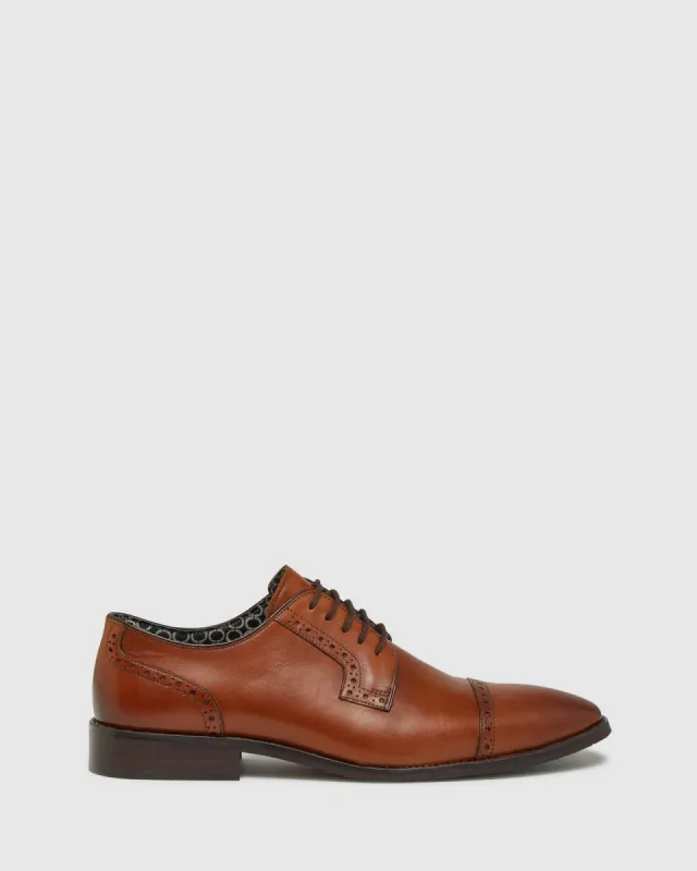 FINLEY LEATHER DERBY SHOES made by Oxford Shop