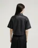 Lola Nappa Leather Short Sleeve Shirt sold by Oxford Shop