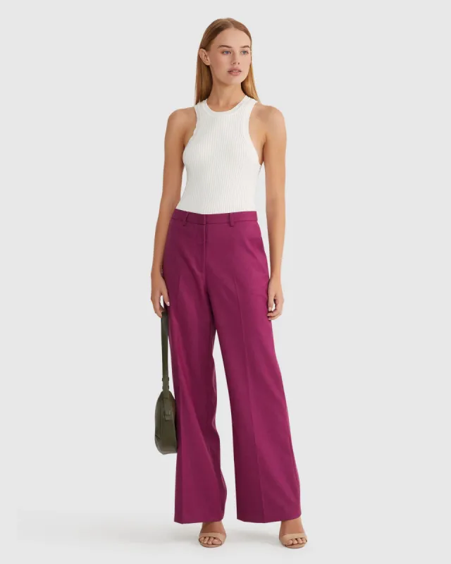 Lauren Eco Wide Leg Suit Pants sold by Oxford Shop