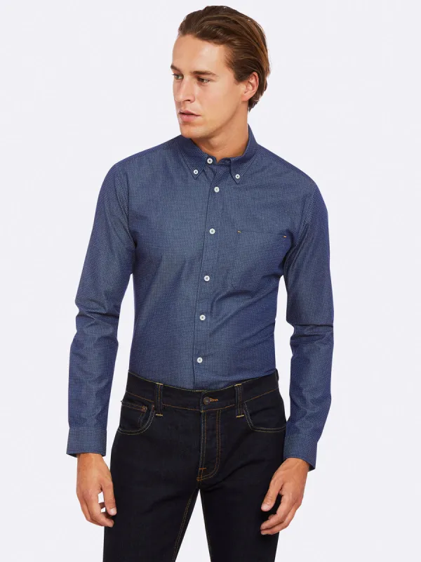 Uxbridge Spot Print Shirt sold by Oxford Shop