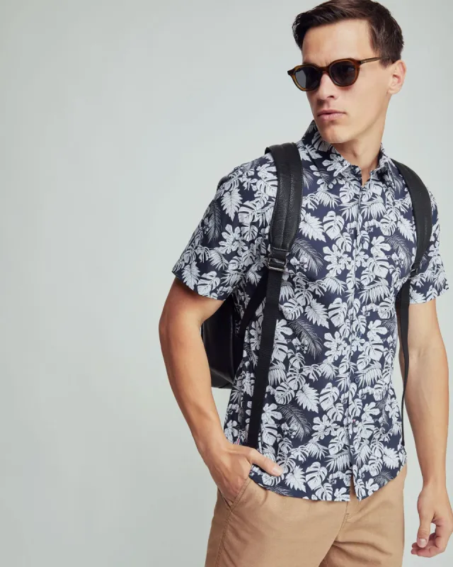 Leyton Printed Short Sleeve Relax Ft Shirt sold by Oxford Shop
