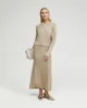 Elke Knitted Metallic Skirt sold by Oxford Shop