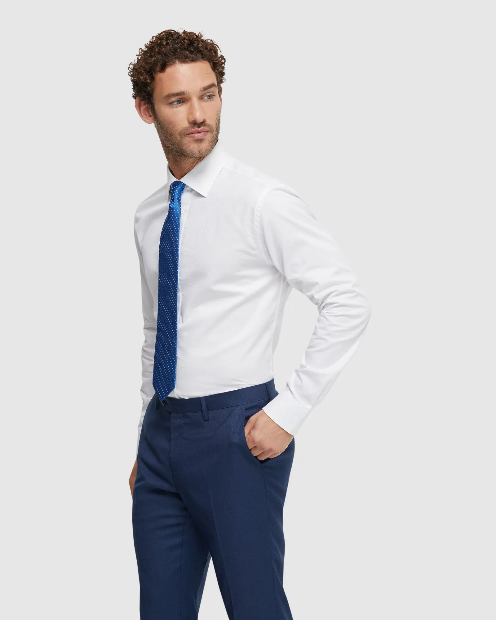 Islington Dobby Cotton Shirt sold by Oxford Shop product image thumbnail 2