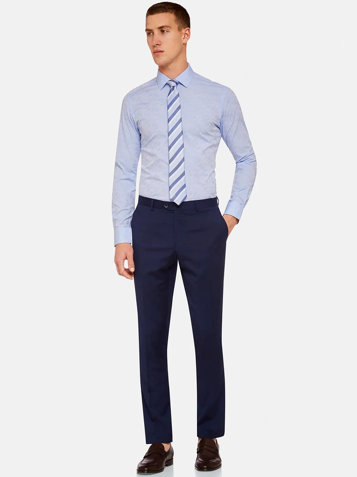 Beckton Luxury Jacquard Shirt sold by Oxford Shop product image thumbnail 5