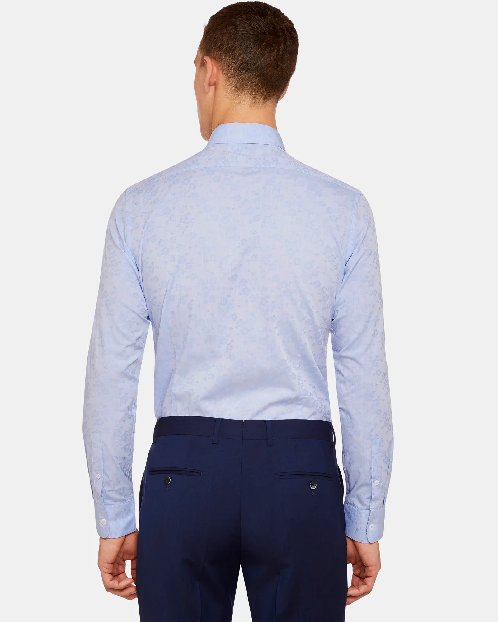 Beckton Luxury Jacquard Shirt sold by Oxford Shop product image thumbnail 4