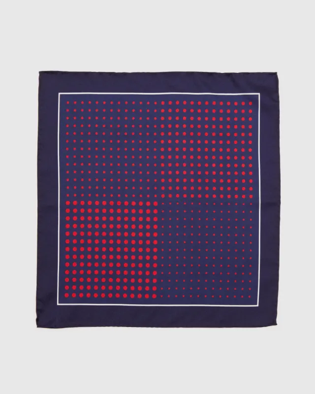 Spots Silk Pocket Square sold by Oxford Shop