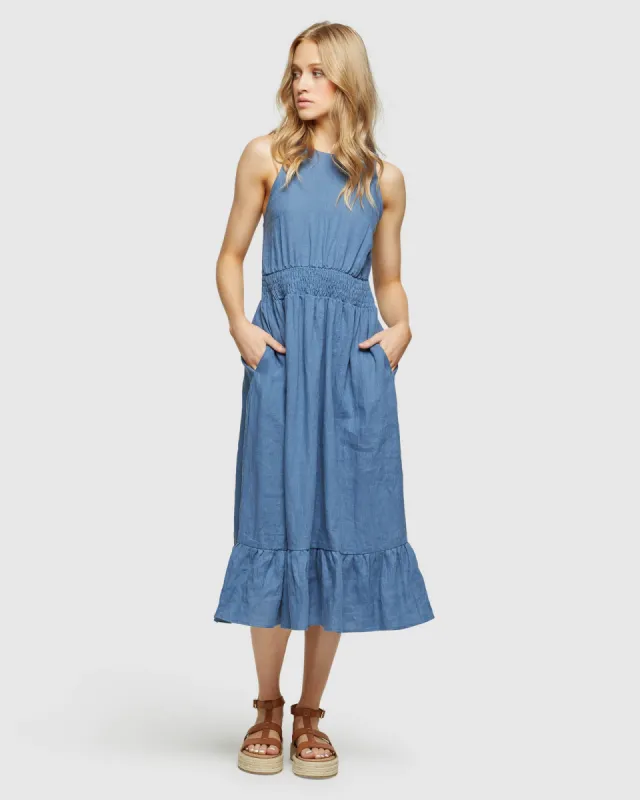 Cara Linen Dress sold by Oxford Shop