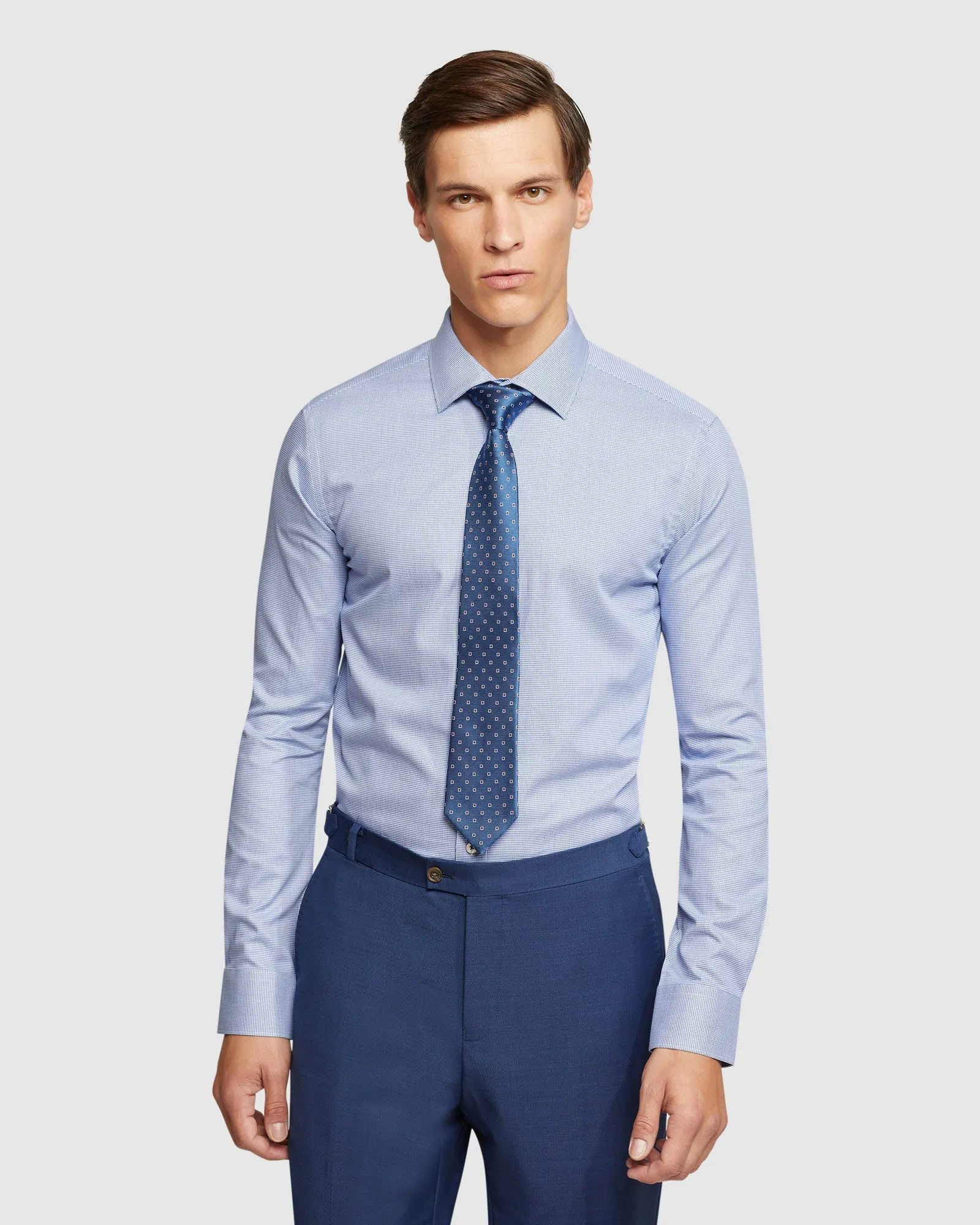 Beckton Mini Dobby Shirt sold by Oxford Shop