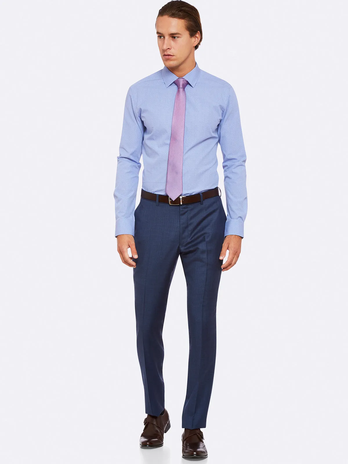 Beckton Self Spot Shirt sold by Oxford Shop product image thumbnail 5