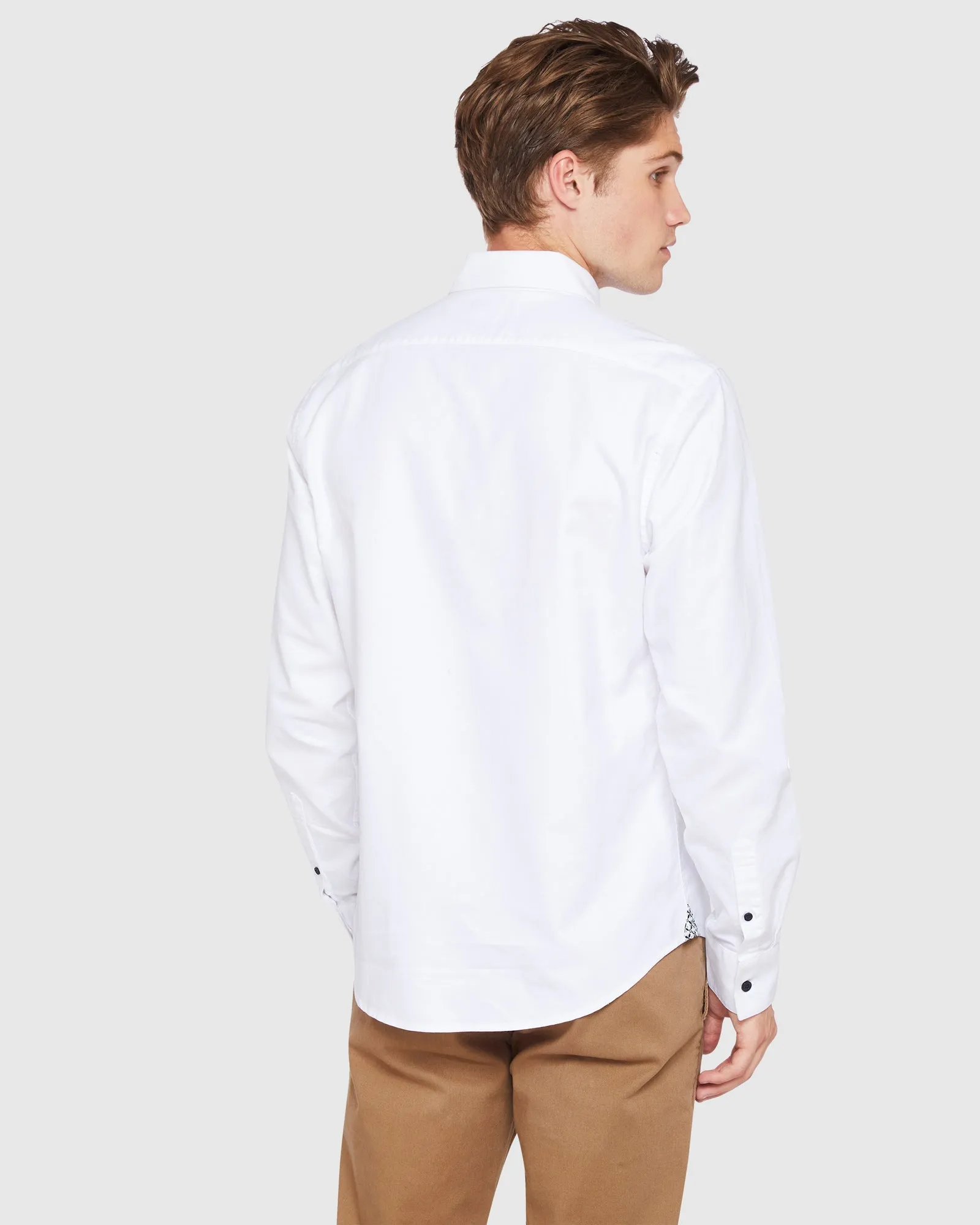 STRATTON OXFORD WEAVE SHIRT sold by Oxford Shop product image thumbnail 4