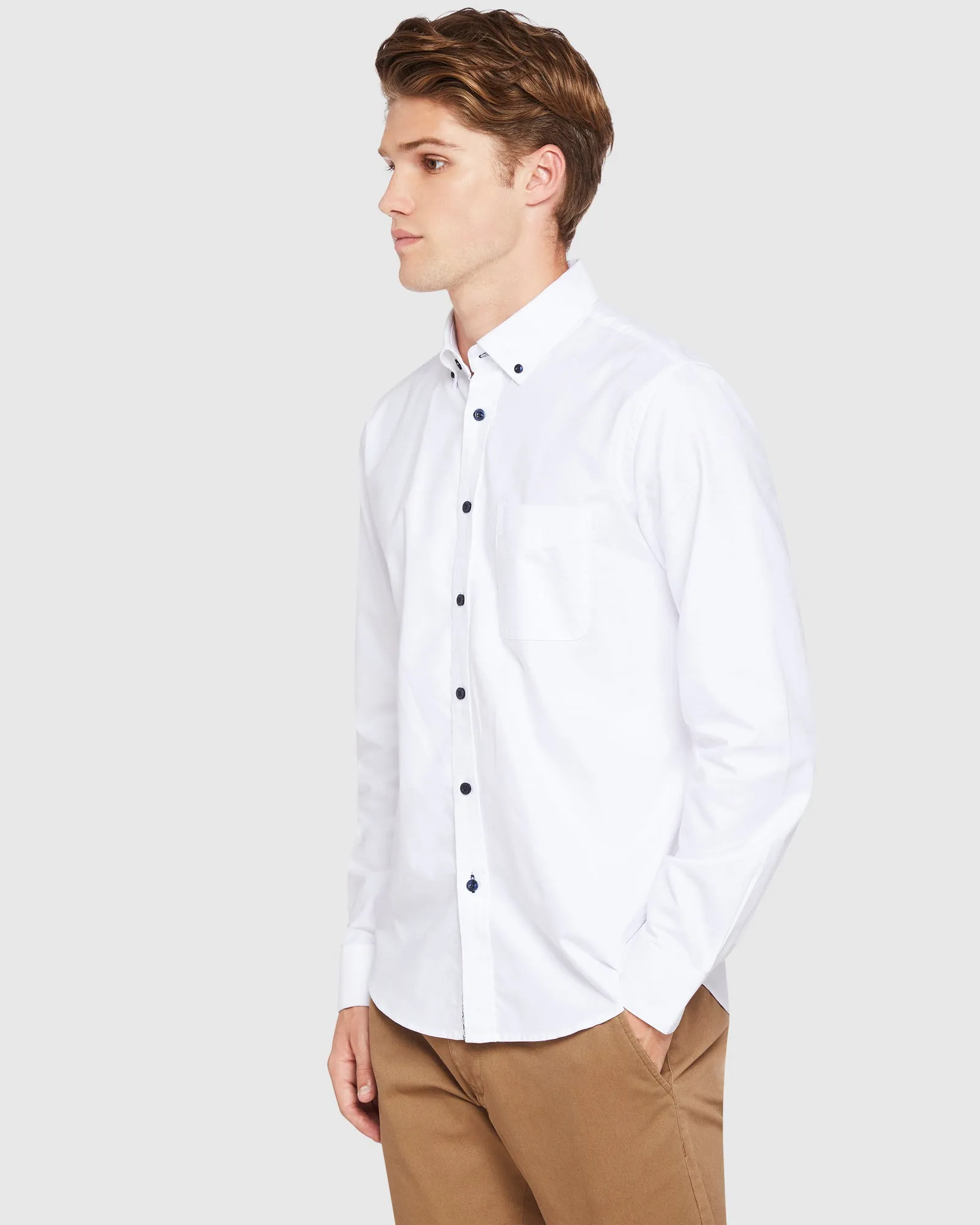 STRATTON OXFORD WEAVE SHIRT sold by Oxford Shop product image thumbnail 3