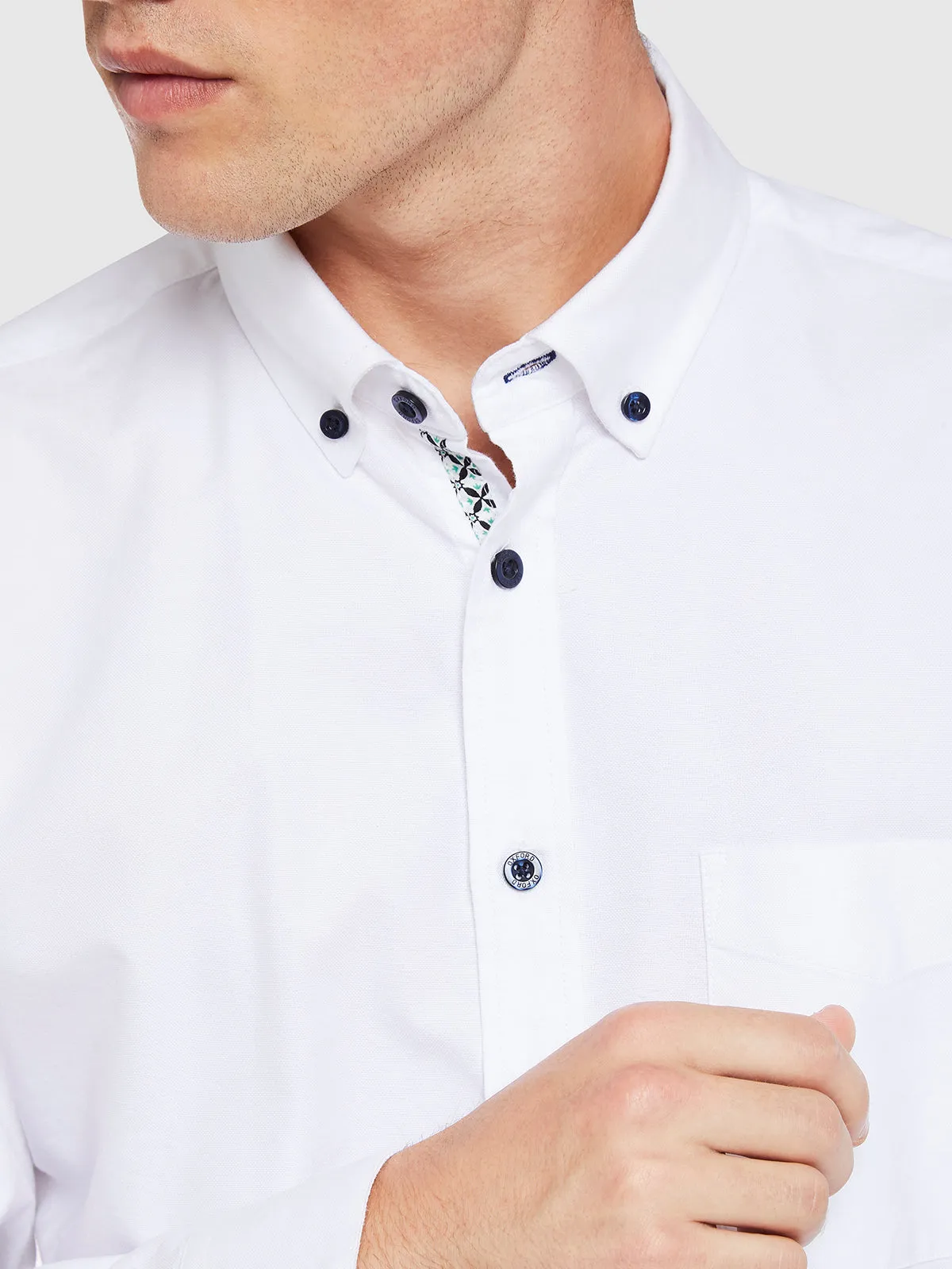 STRATTON OXFORD WEAVE SHIRT sold by Oxford Shop product image thumbnail 5