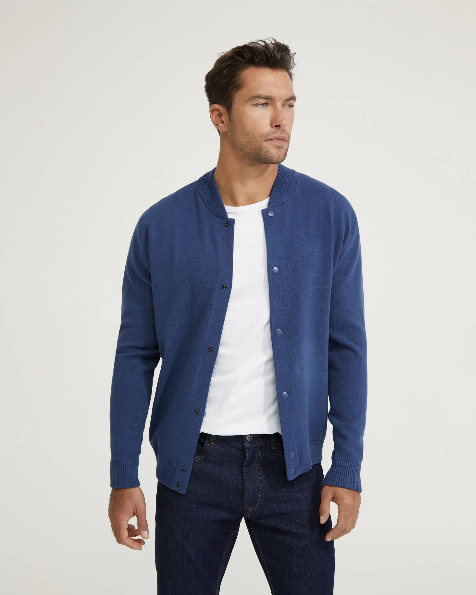 Miles Knitted Bomber Jacket sold by Oxford Shop product image thumbnail 5