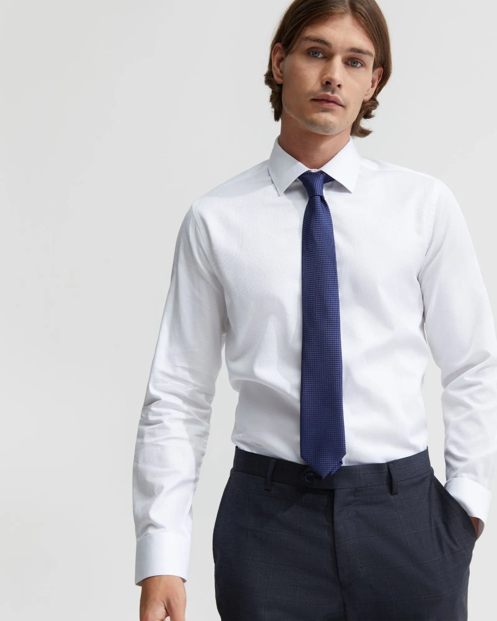 Beckton Cotton Dobby Shirt sold by Oxford Shop product image thumbnail 4
