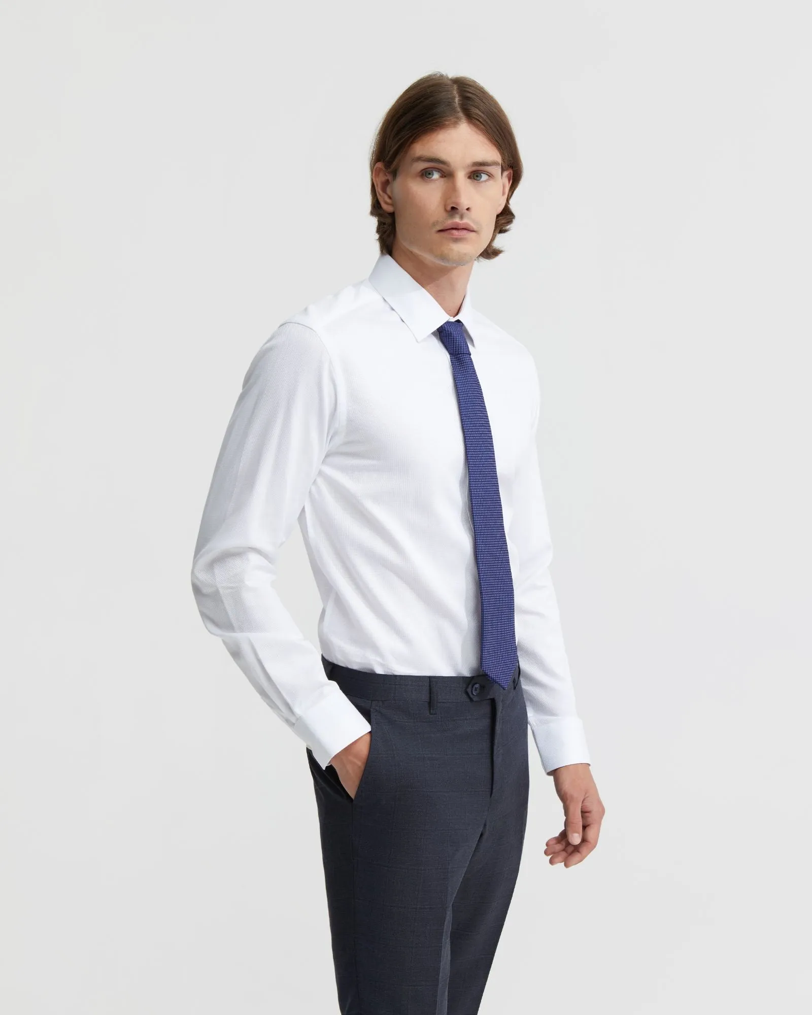 Beckton Cotton Dobby Shirt sold by Oxford Shop product image thumbnail 2