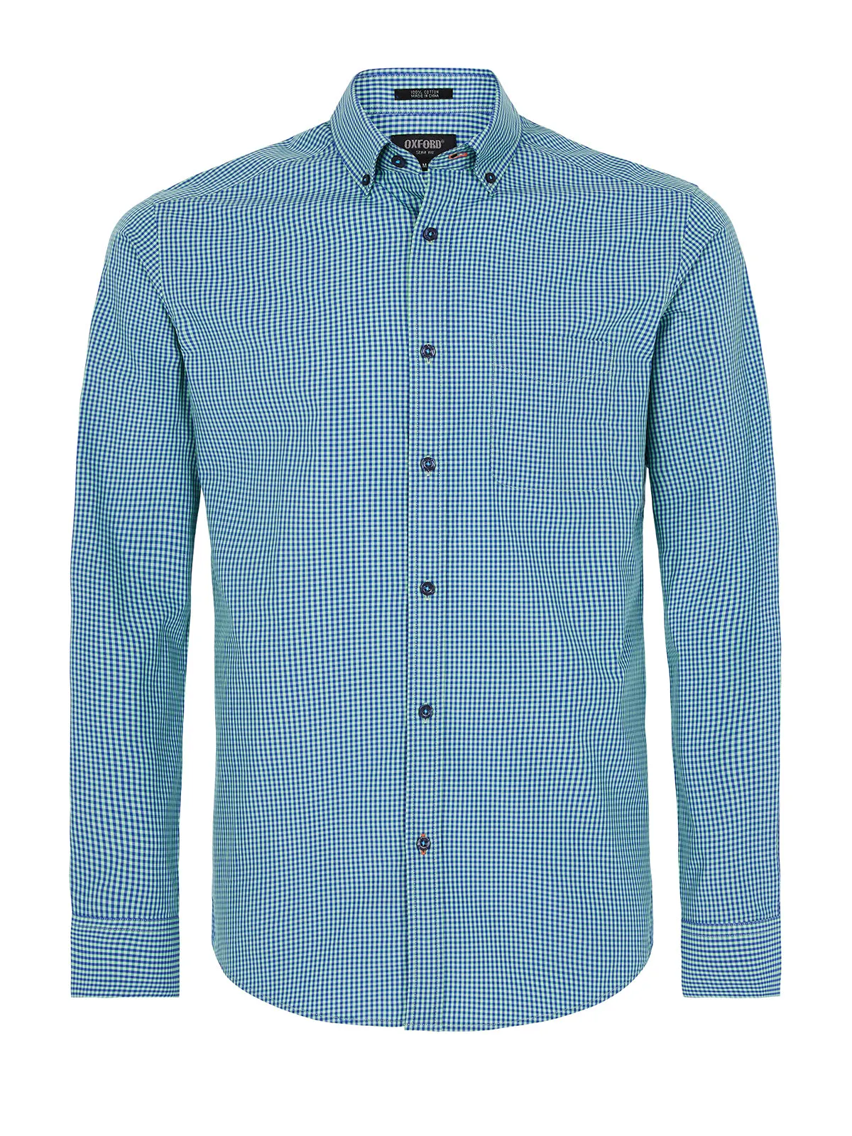 Stratton Mini Check Shirt Aq sold by Oxford Shop product image thumbnail 5
