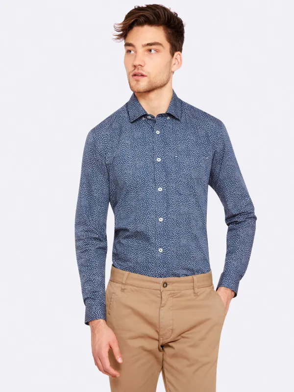 Stratton Printed Shirt sold by Oxford Shop