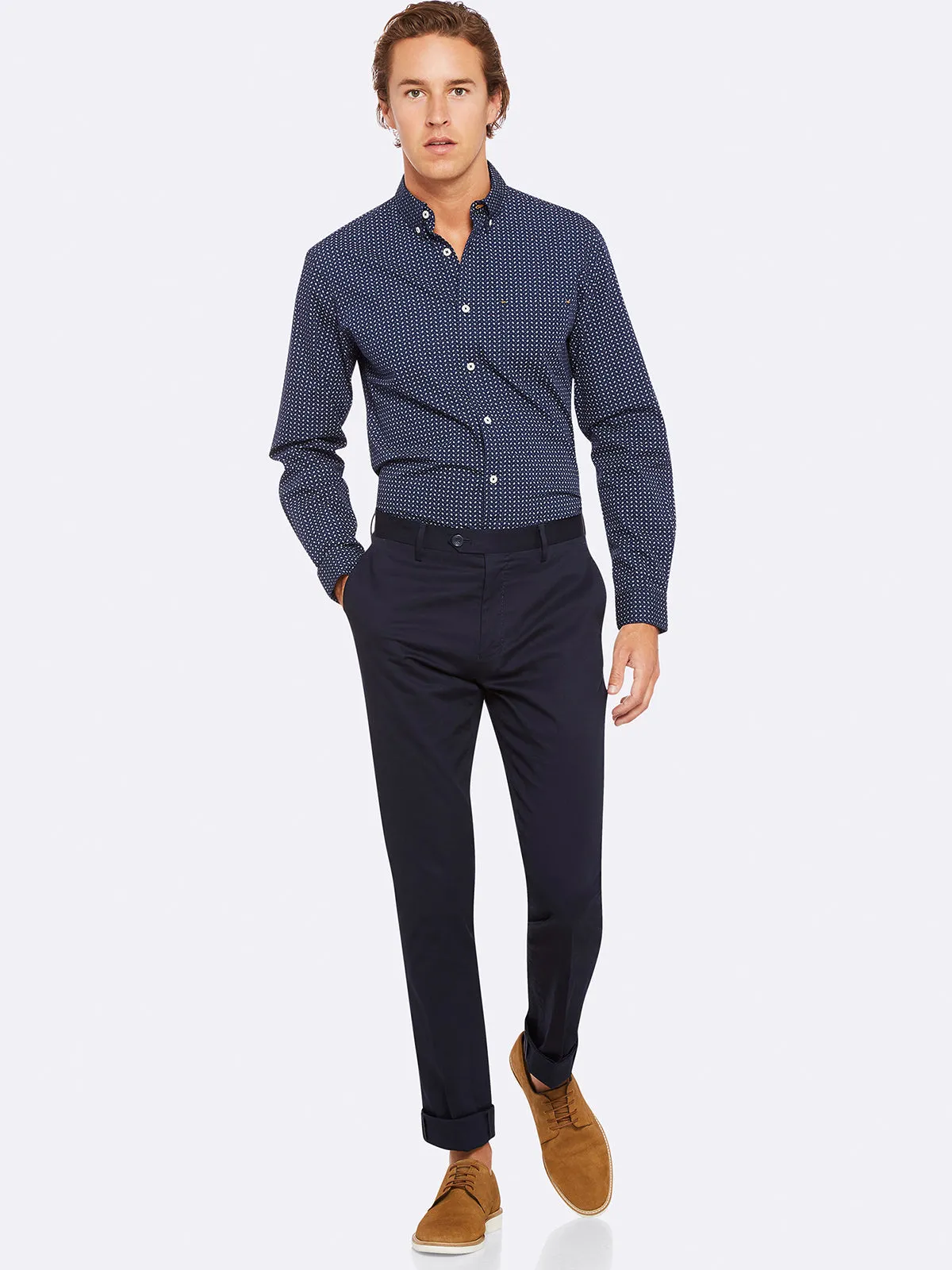 Uxbridge Printed Shirt sold by Oxford Shop product image thumbnail 5