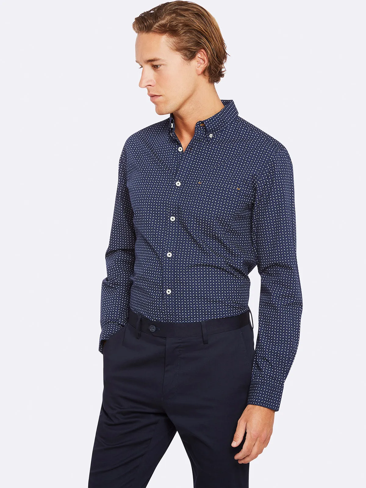 Uxbridge Printed Shirt sold by Oxford Shop product image thumbnail 3
