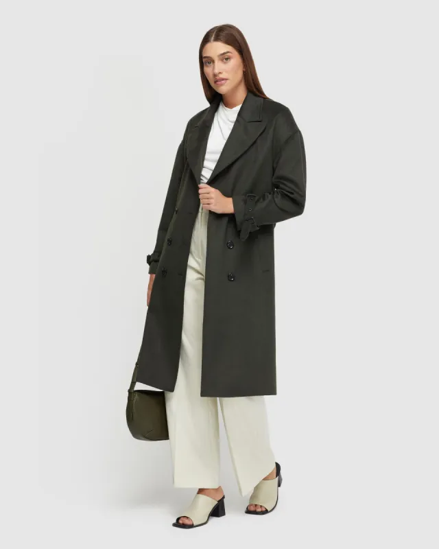 Nova Wool Rich Overcoat With Belt sold by Oxford Shop
