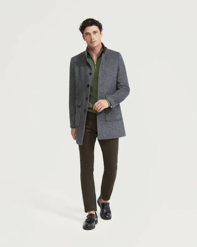 Wilson Wool Blend Twill Overcoat sold by Oxford Shop