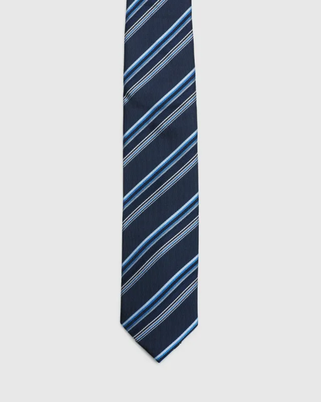 Varigated Stripe Silk Tie sold by Oxford Shop