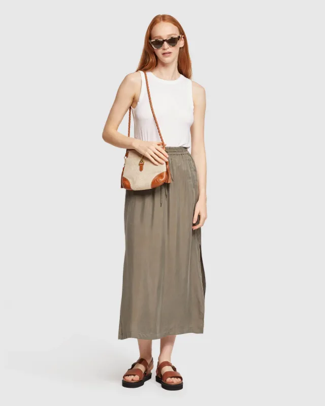 Charlotte Cupro Blend Skirt sold by Oxford Shop