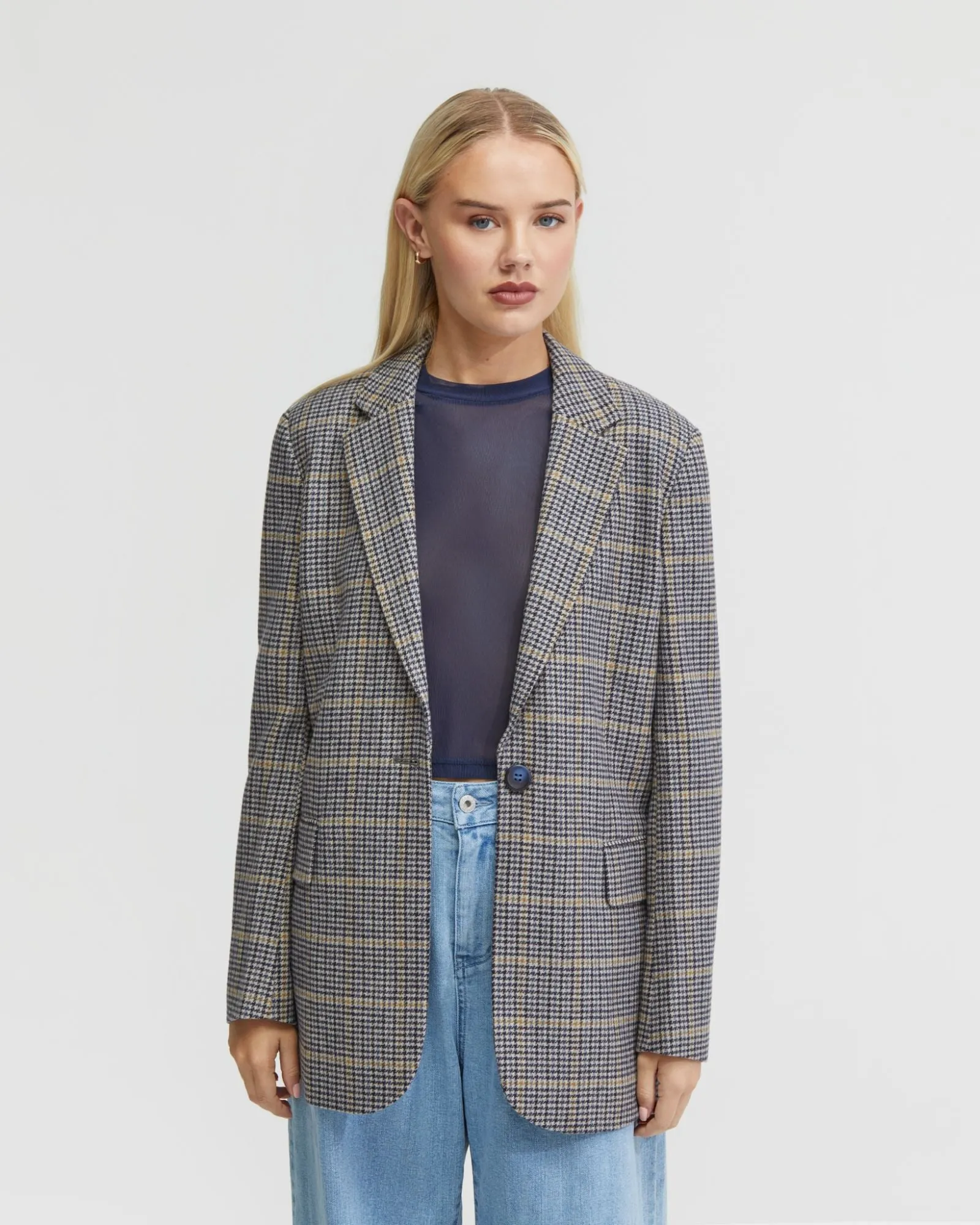 Willow Wool Rich Check Blazer sold by Oxford Shop product image thumbnail 5