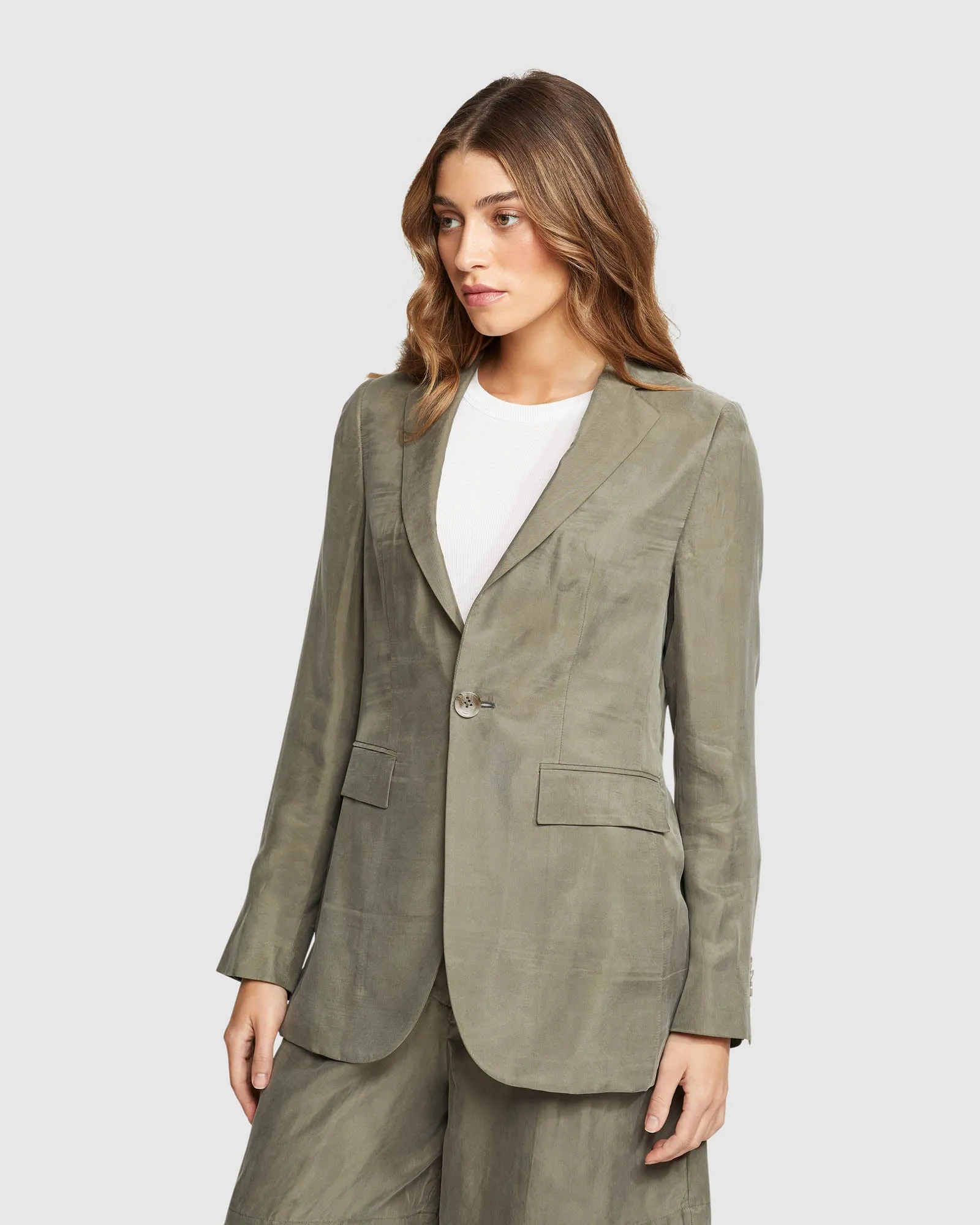 Lola Cupro Blend Blazer sold by Oxford Shop product image thumbnail 2