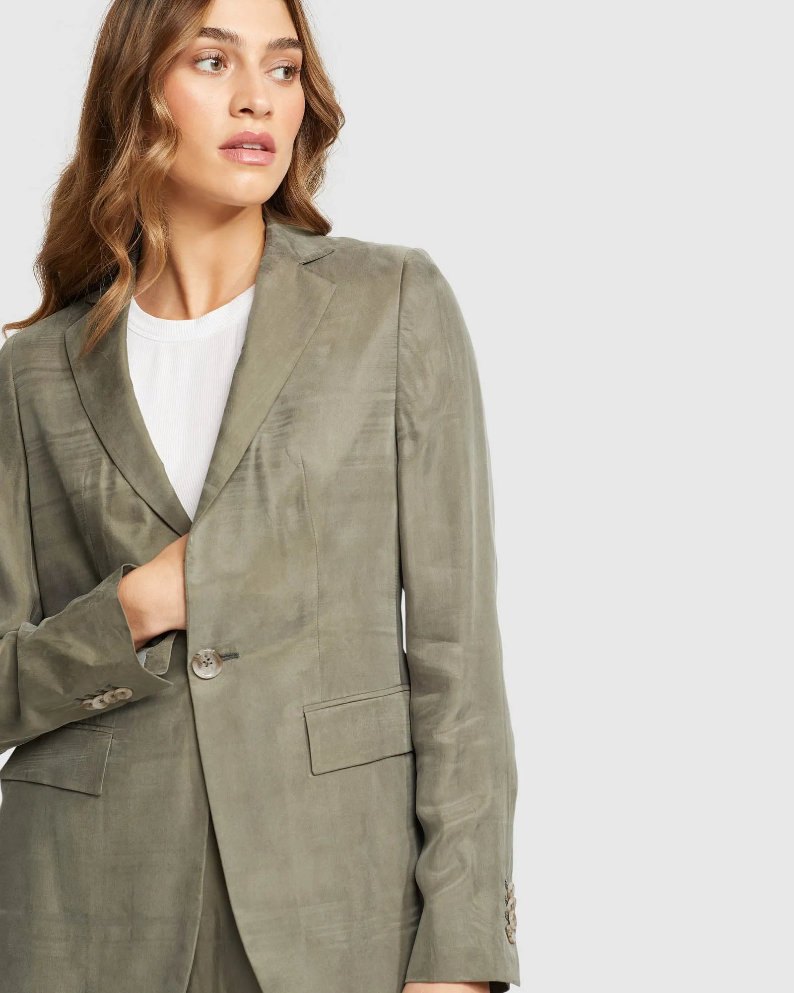 Lola Cupro Blend Blazer sold by Oxford Shop product image thumbnail 4