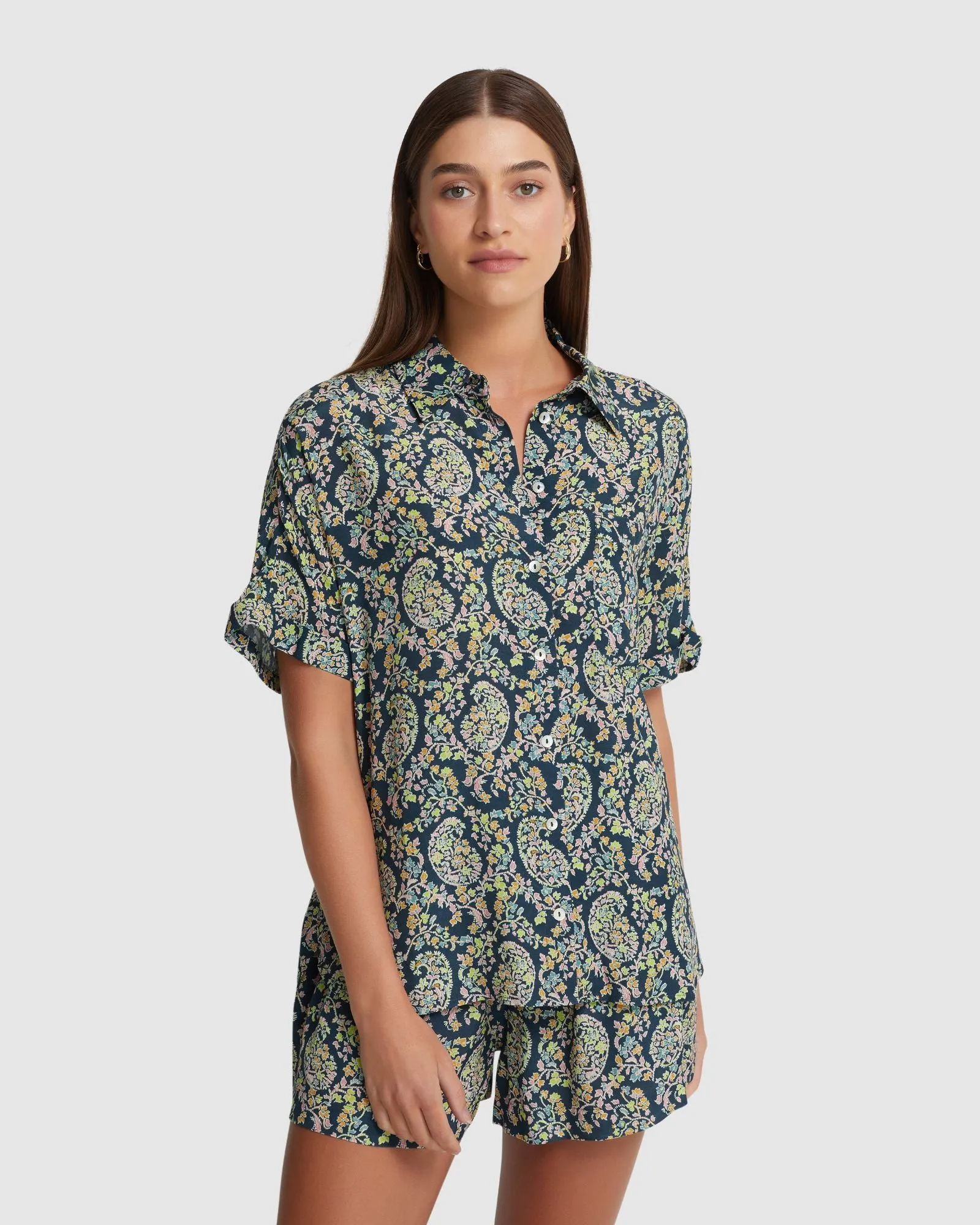 Jasmine Parsley Short Sleeve Shirt sold by Oxford Shop product image thumbnail 3