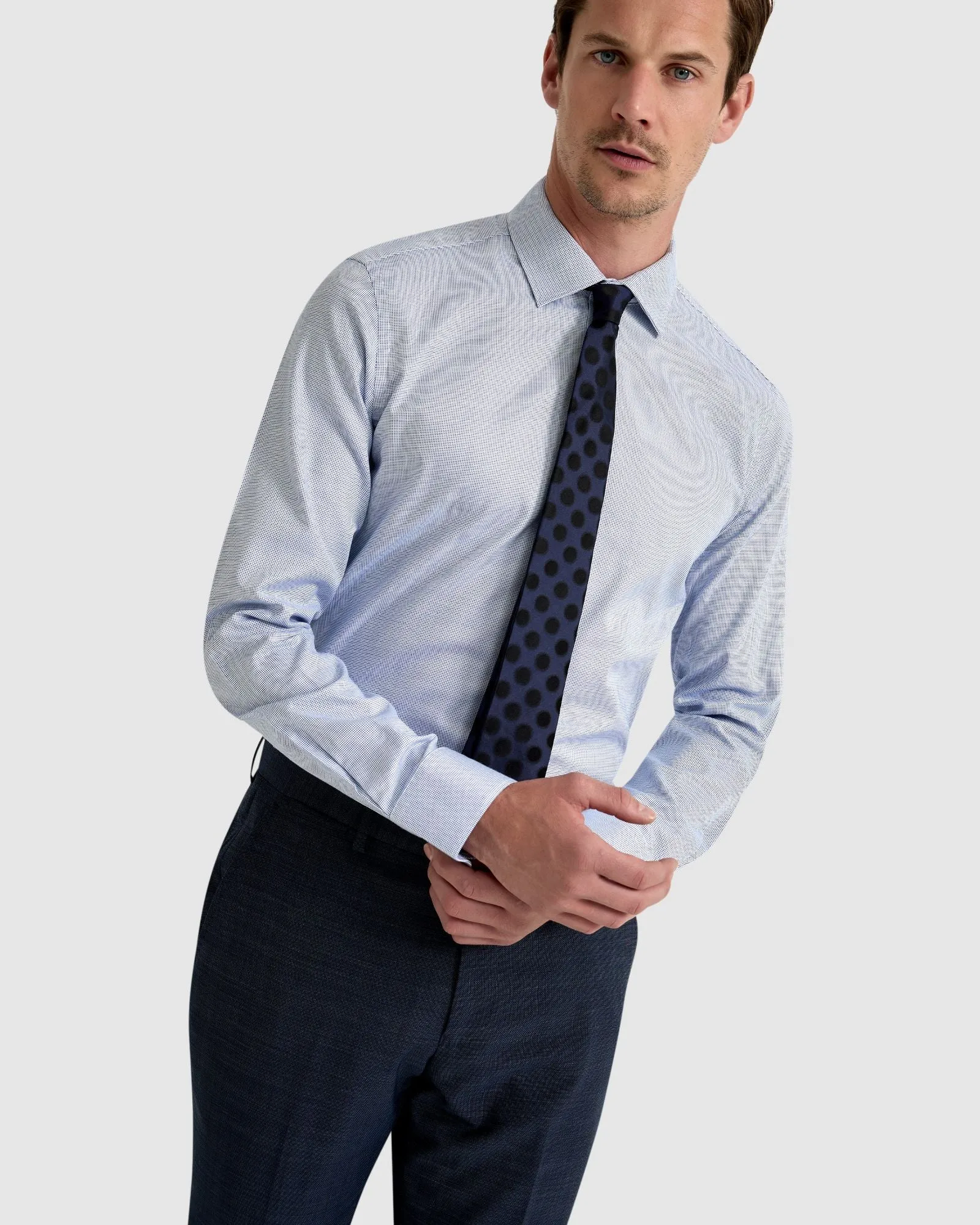 Beckton Dobby Shirt sold by Oxford Shop product image thumbnail 4