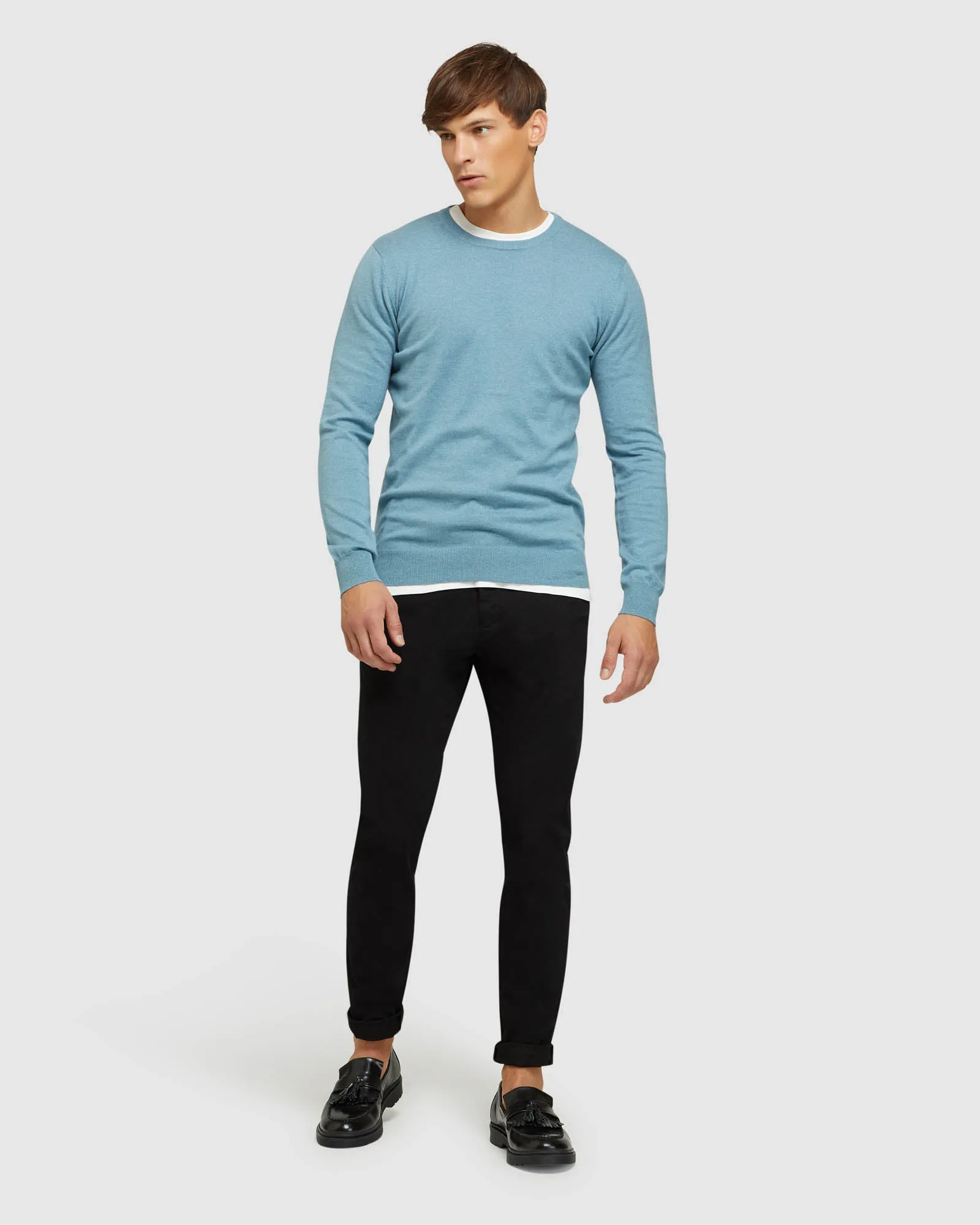Crew Neck Cotton Cashmere Pullover sold by Oxford Shop product image thumbnail 5
