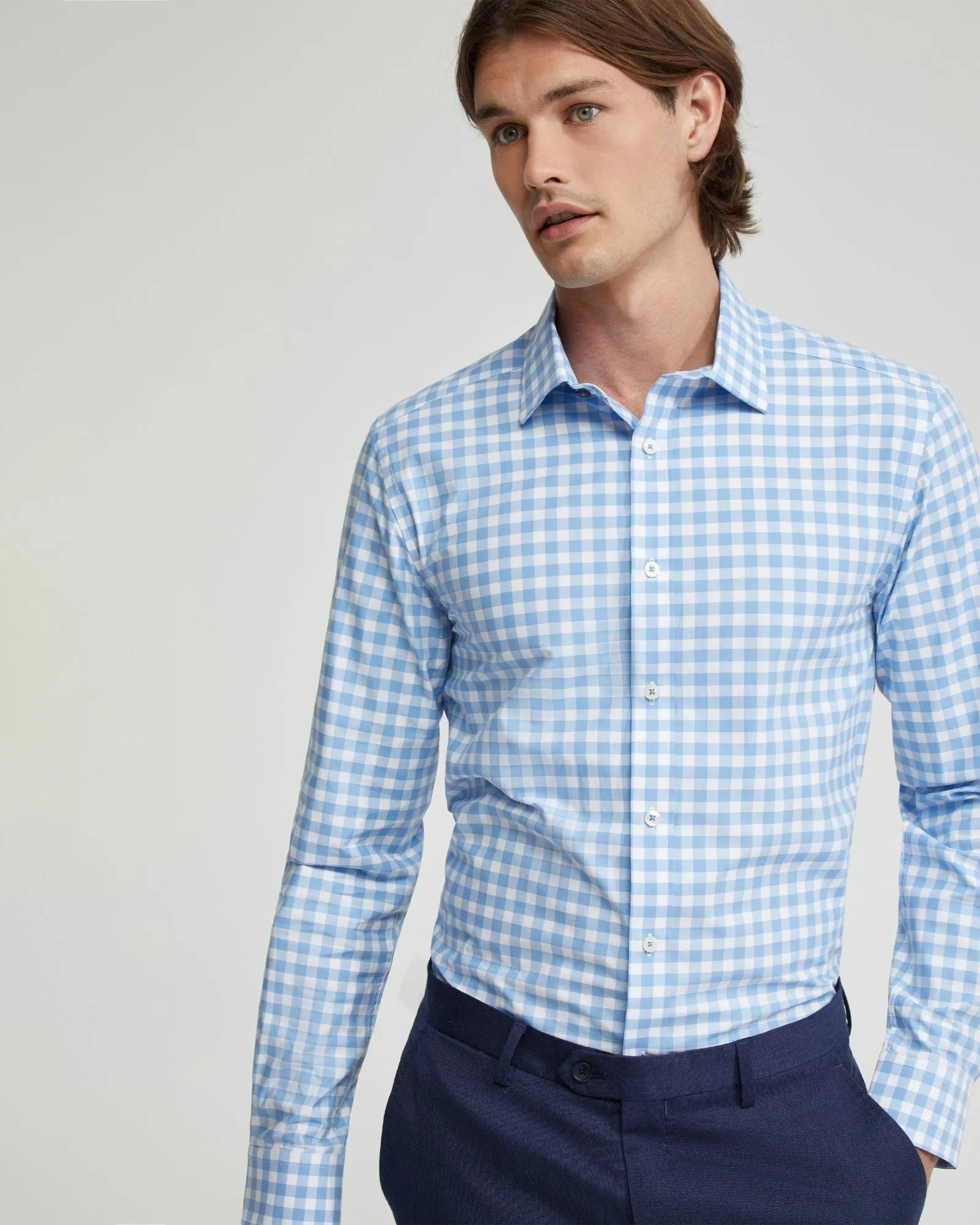 Beckton Checked Cotton Shirt sold by Oxford Shop product image thumbnail 4