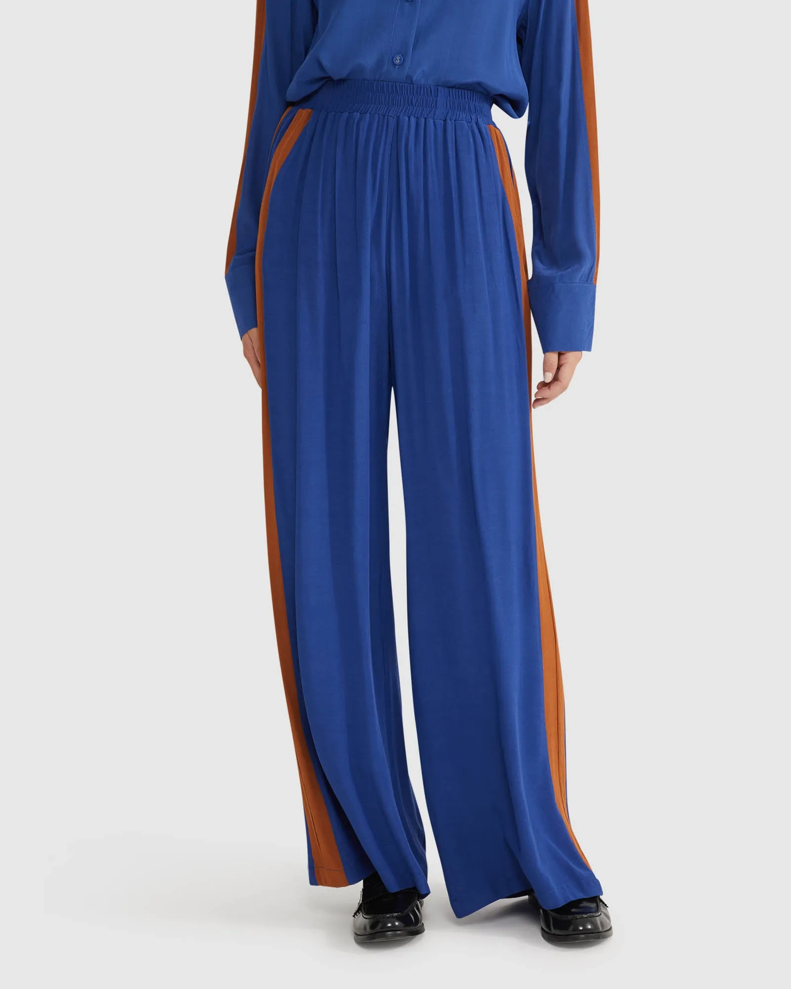 Chantel Contrast Panel Pants sold by Oxford Shop