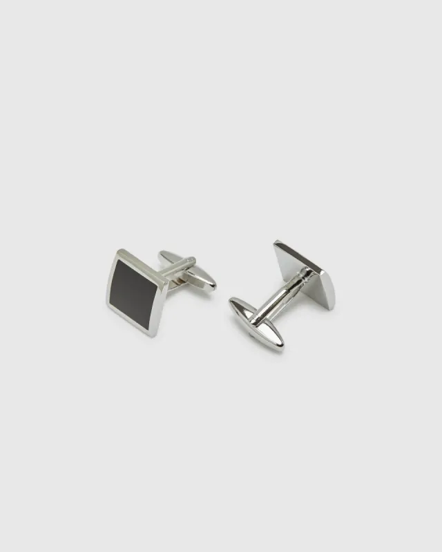 ENAMELLED SQRE CUFF LINK SET sold by Oxford Shop