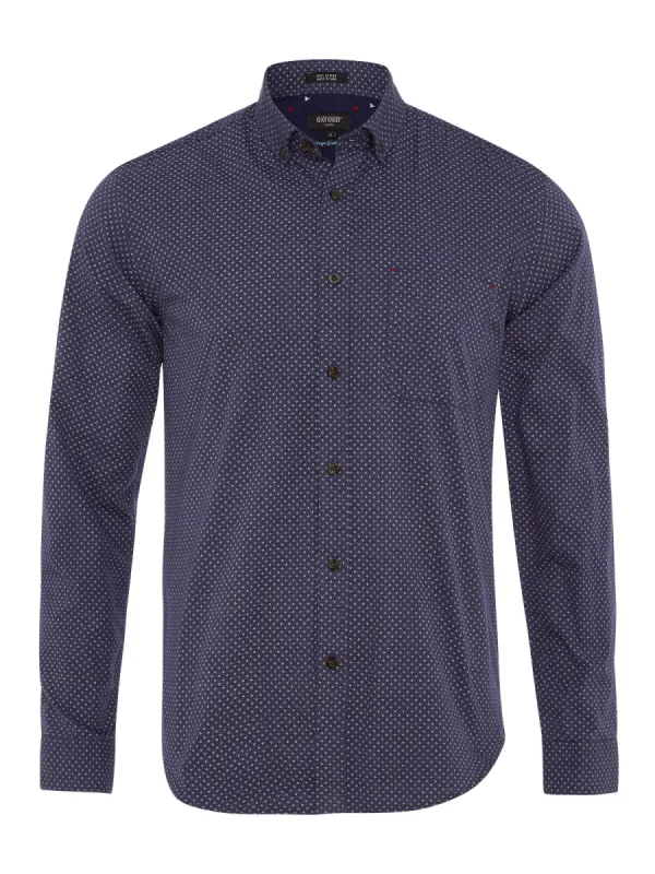 Stratton Printed Shirt Denim sold by Oxford Shop