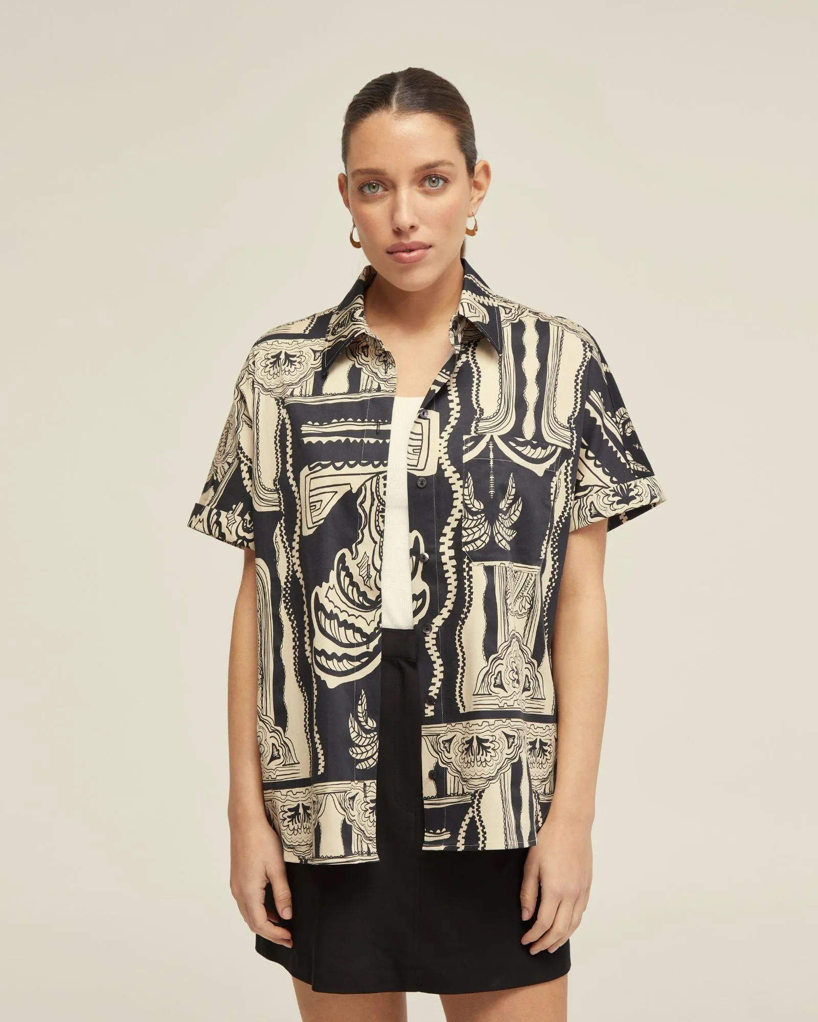 Jasmine Printed Short Sleeve Shirt sold by Oxford Shop product image thumbnail 5