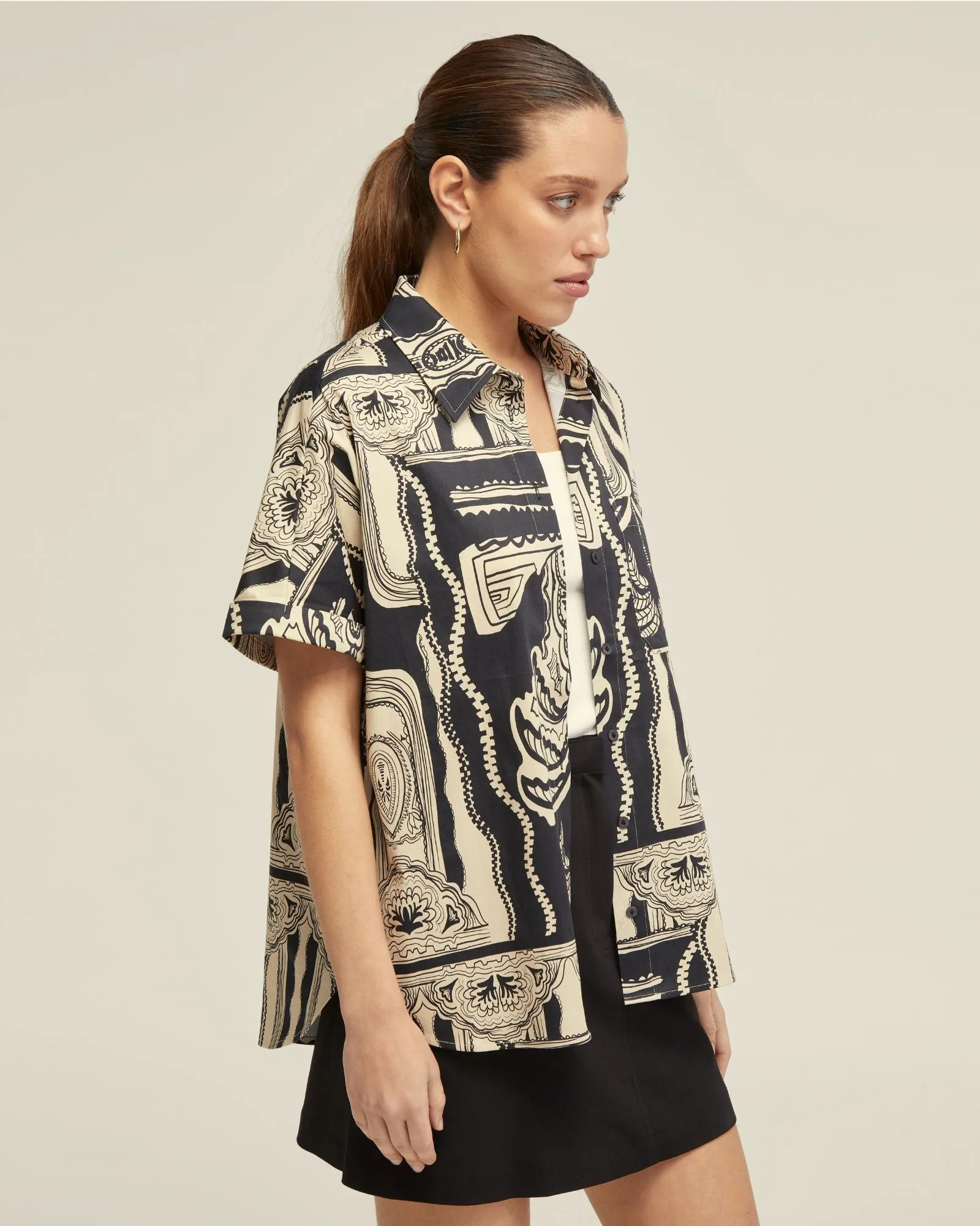 Jasmine Printed Short Sleeve Shirt sold by Oxford Shop product image thumbnail 2