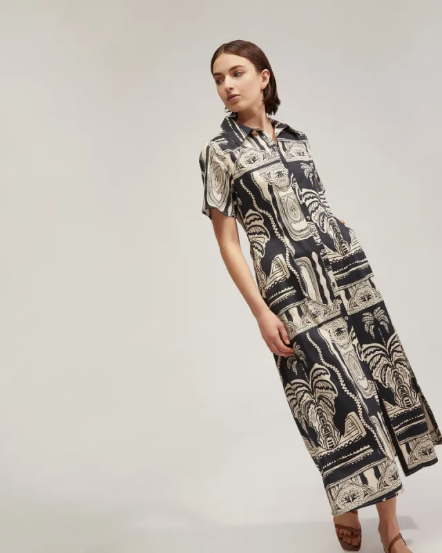Jasmine Printed Shirt Dress sold by Oxford Shop