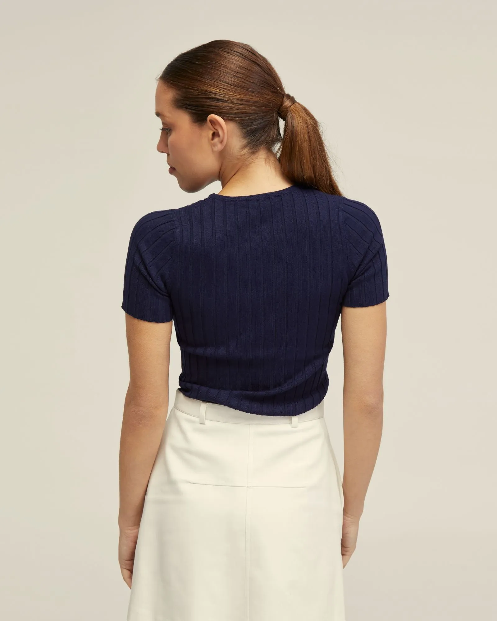 Sasha Crew Neck Rib Knit sold by Oxford Shop product image thumbnail 3