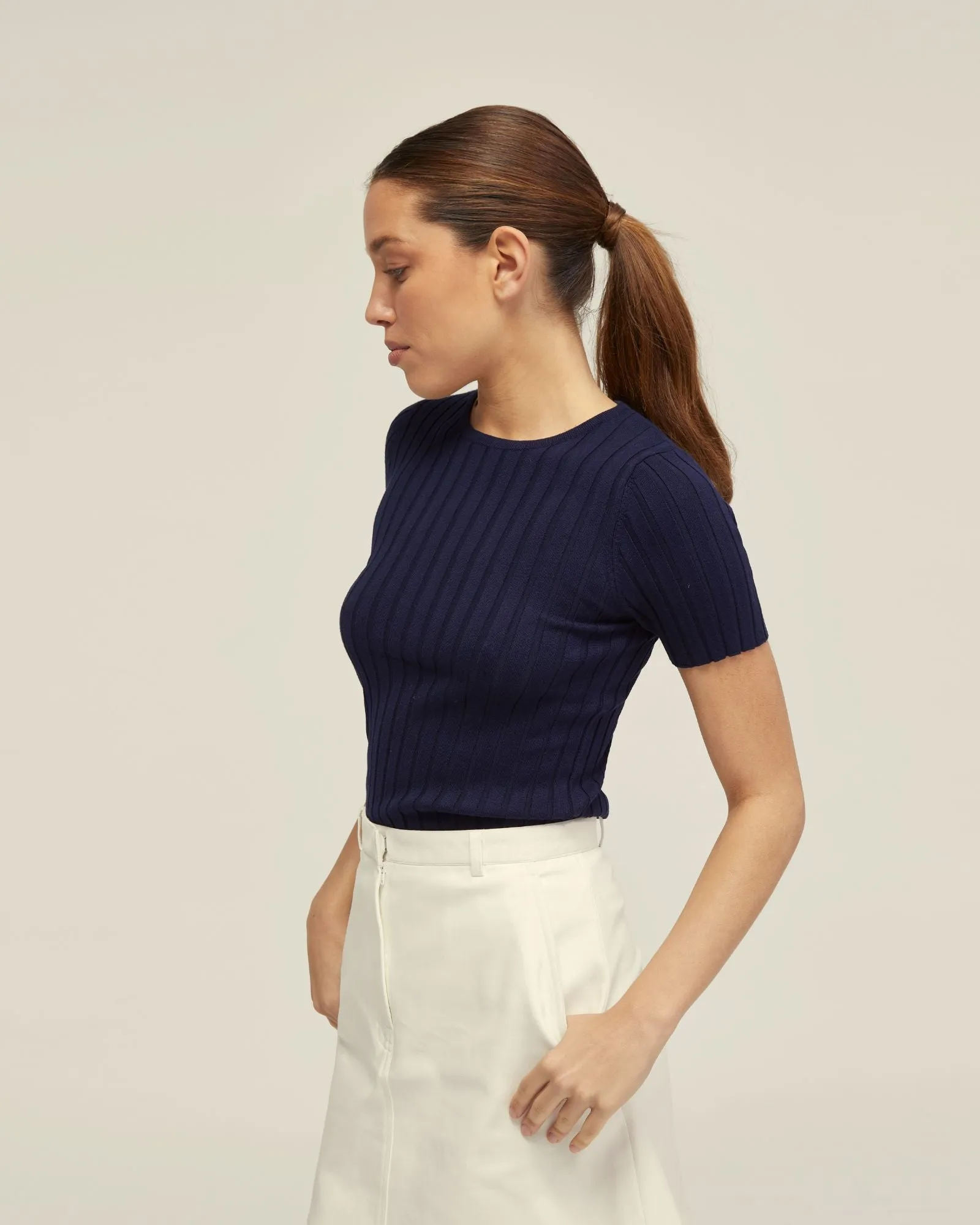 Sasha Crew Neck Rib Knit sold by Oxford Shop product image thumbnail 2