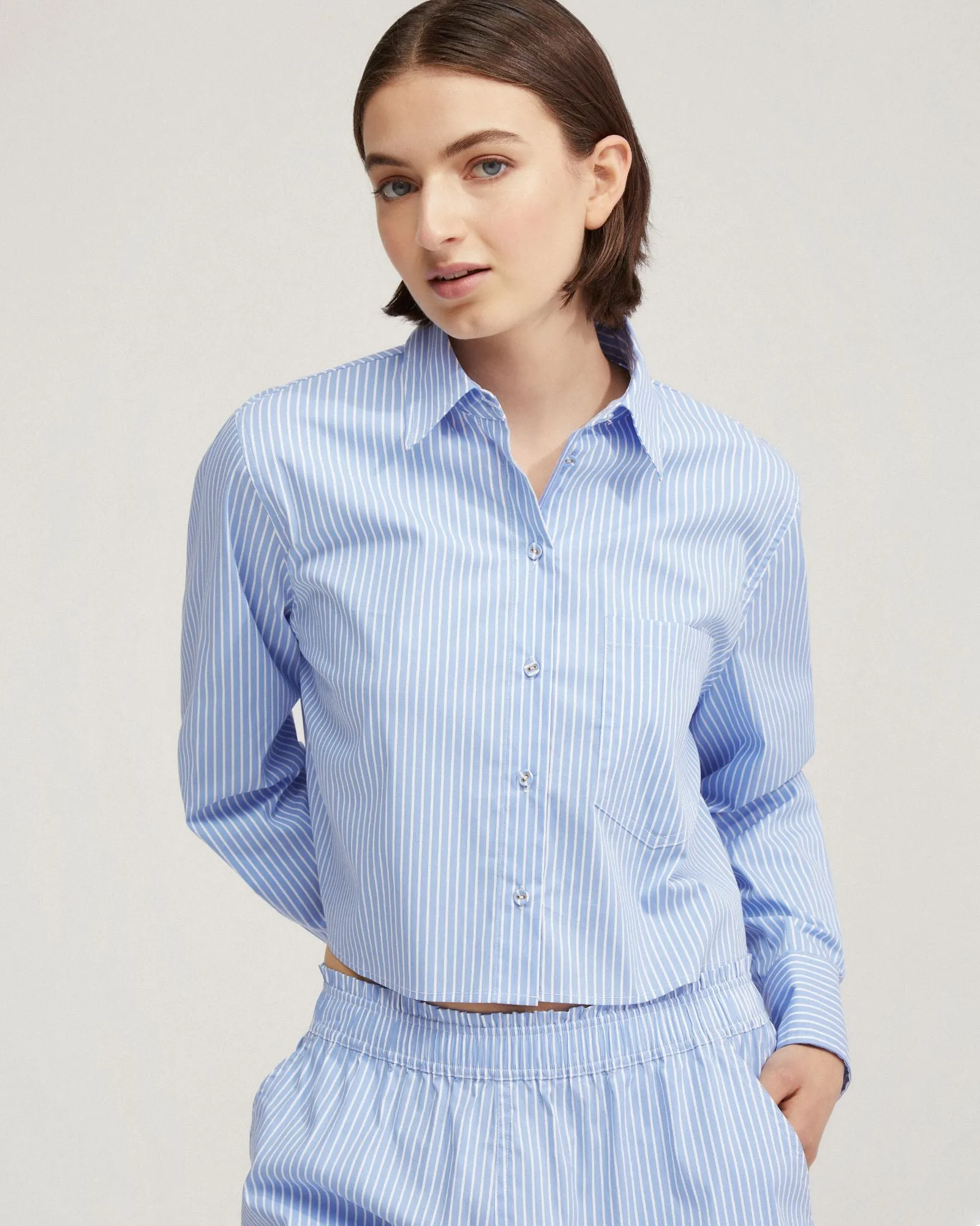 Carrie Crop Striped Shirt sold by Oxford Shop product image thumbnail 4